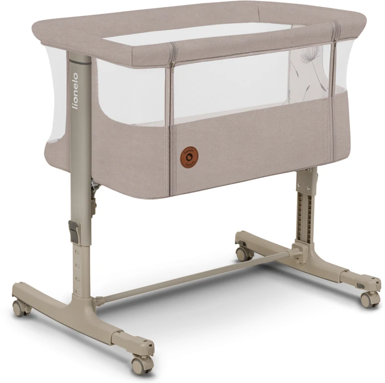 Приставная кроватка 3 в 1 Lionelo Aurora Beige Sand